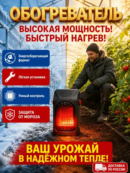 Обогреватель для теплицы с терморегулятором