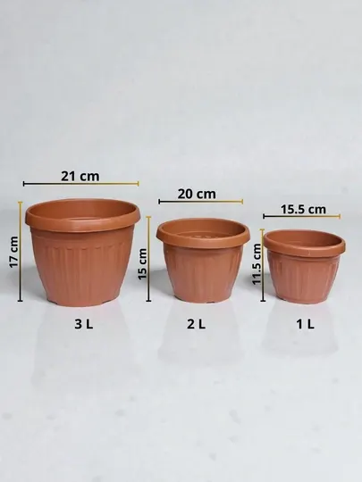 Цветочный горшок, 1 л, 2 л, 3 л, для дома и сада