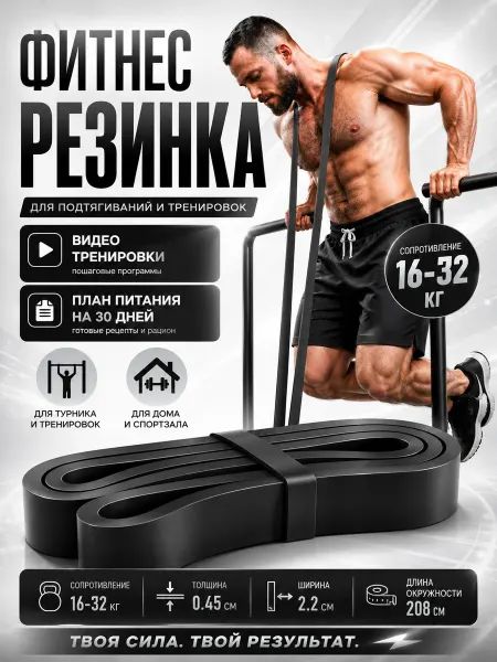 Резинка для фитнеса и подтягивания