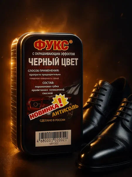Фукс Губка для обуви черная