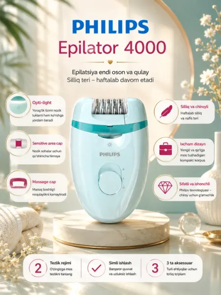 Эпилятор Philips серии 4000