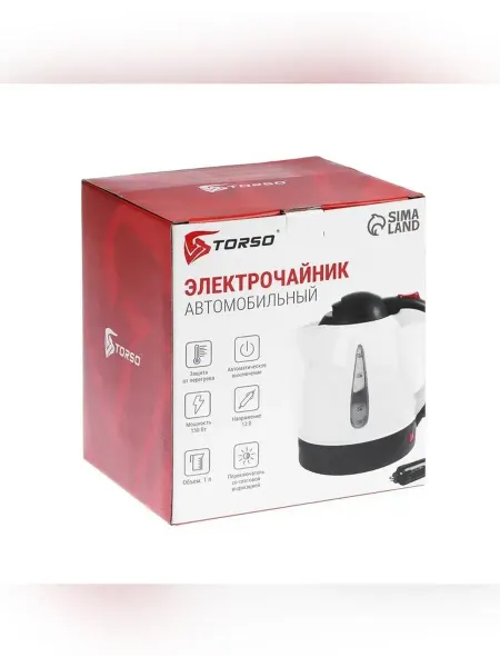 TORSO Электрочайник для автомобиля 1 л