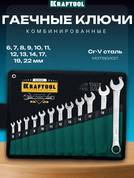 Kraftool Набор комбинированных ключей