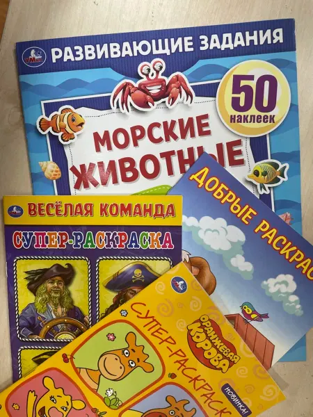 УЛИСС Раскраски ассорти 4штуки