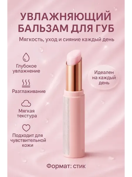 ЕКУУРА Бальзам для губ с разглаживанием и интенсивным увлажнением
