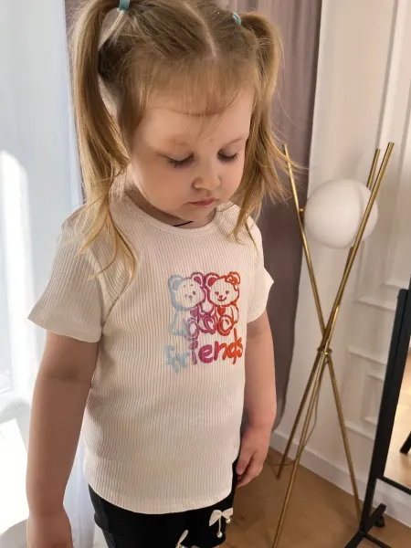 CoolBear Футболка модная детская в рубчик