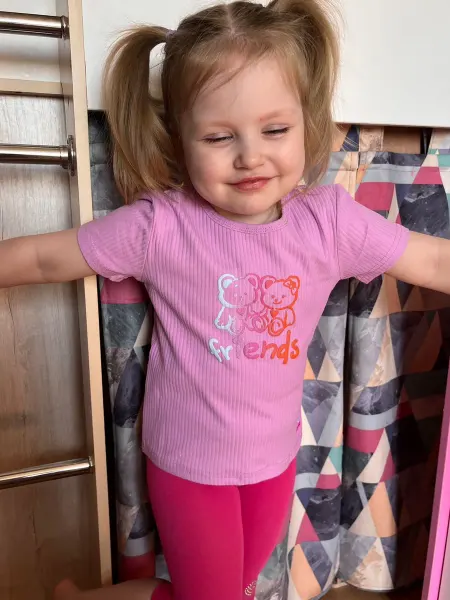 CoolBear Модная футболка детская в рубчик