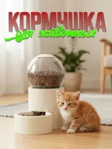 Автоматическая кормушка для кошек и для собак