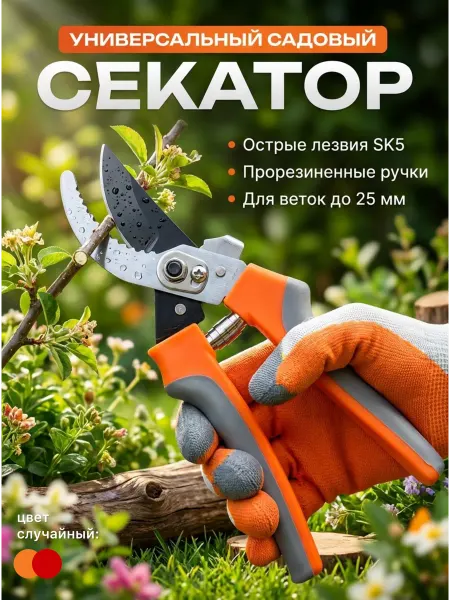 Садовый секатор ручной