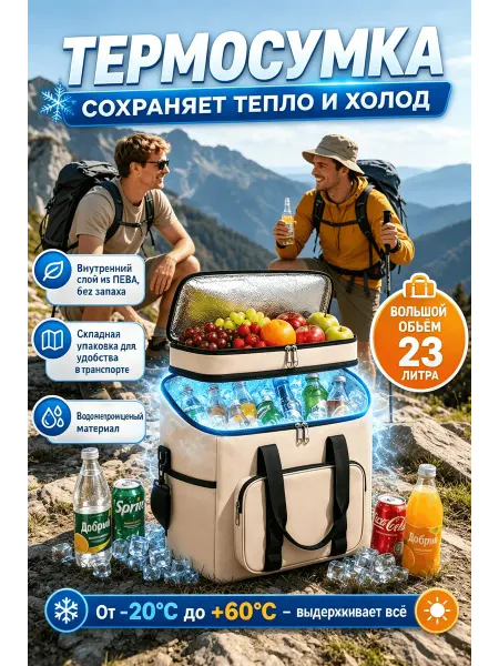 Термосумка холодильник для пикника