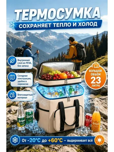 Термосумка холодильник для пикника
