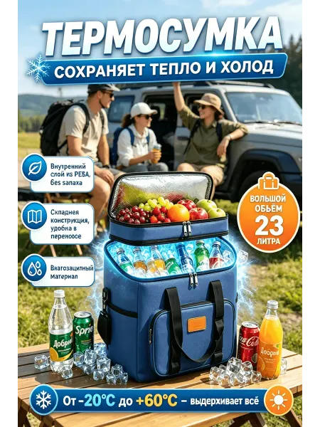 Термосумка холодильник для пикника