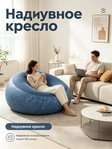 Bestway Синий надувной диван
