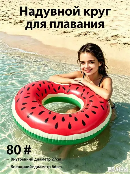 Круг для плавания арбуз для детский