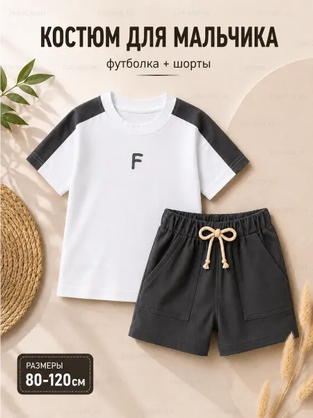 FASHION AN Футболка с шортами F