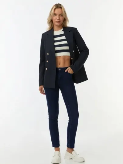 Джинсы slim, для женщин