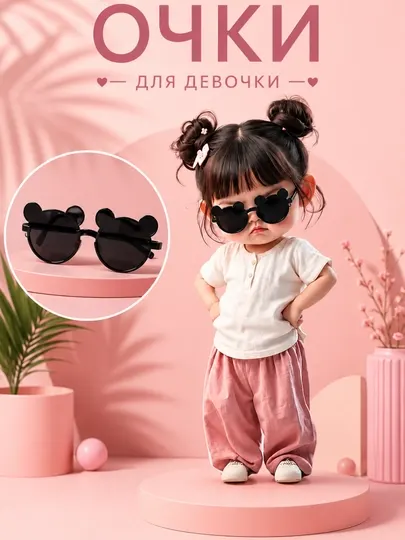 Детские солнцезащитные очки для девочек