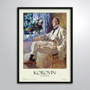 Постер без рамы/Репродукция Картины Коровин Константин Портрет Шаляпина