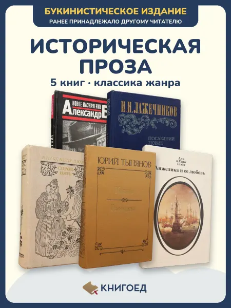 Книгоед Исторические романы Бек Лажечников Дюма Тынянов Голон
