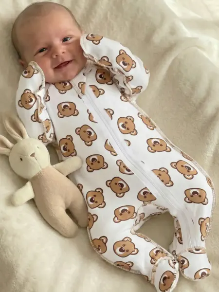 AllBaby Комбинезон для новорожденного на молнии