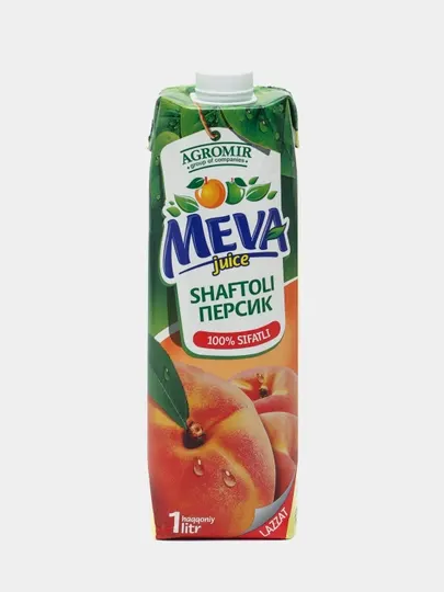 Сок Meva Персик, 1 л