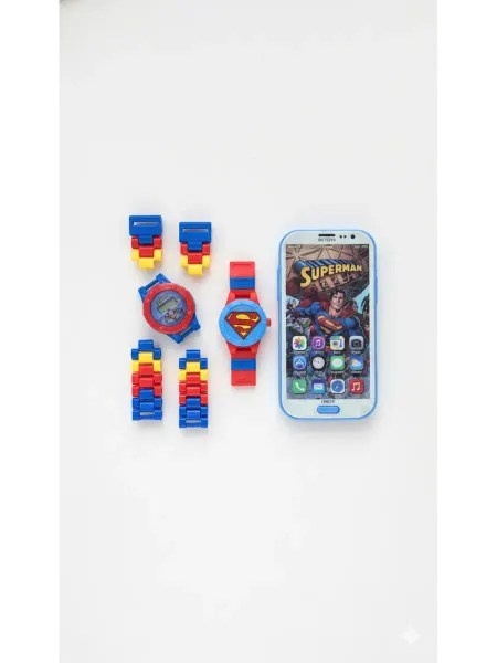 Игрушечный набор Superman часы и телефон, детский, подарок