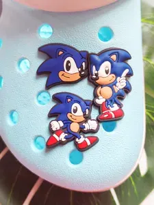 Джибитсы Соник детские на crocs