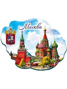 Магнит на холодильник "Облако_Москва"