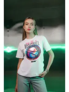 Футболка с принтом баскетбол