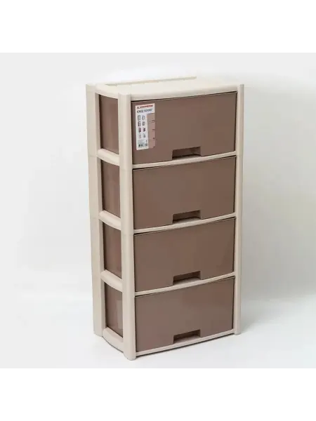 Стильный пластиковый комод для хранения