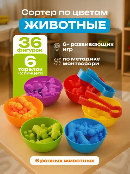 FroliKids Сортер по цветам для малышей