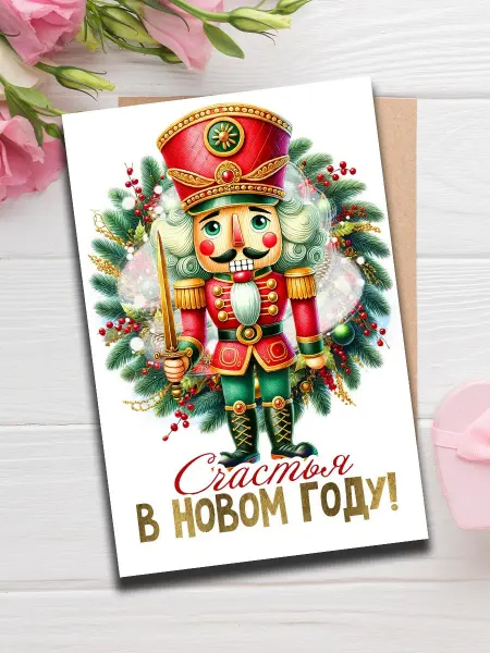 Woodguk Открытка с новым годом
