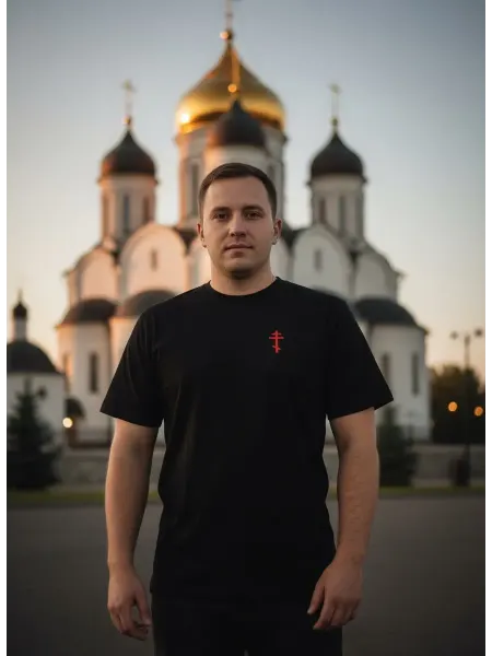 Православная футболка с вышивкой