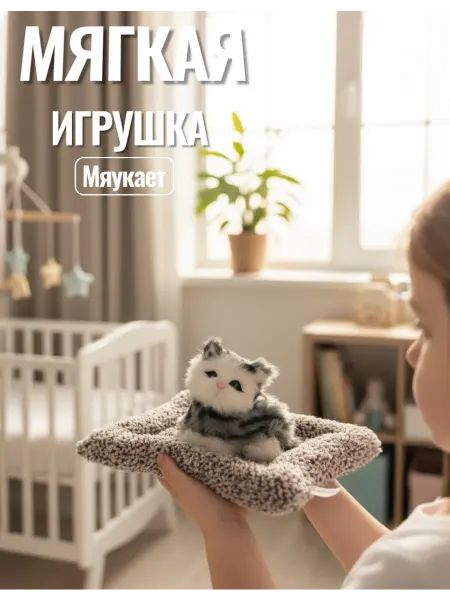 Игрушка Кот в лежанке