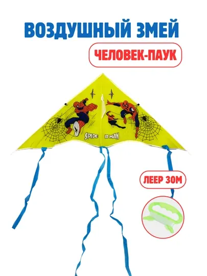 Воздушный змей Орёл большой, Летающий змей с леской, Игрушка для детей и всей семьи