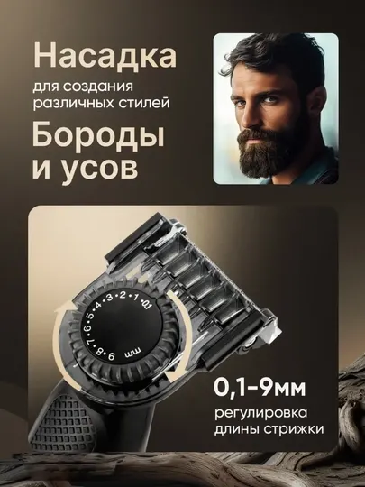 Триммер для интимной зоны, триммер для зоны подмышек, усов и бороды, влагозащищенный