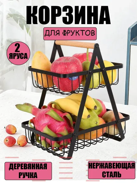Корзина для фруктов металлическая