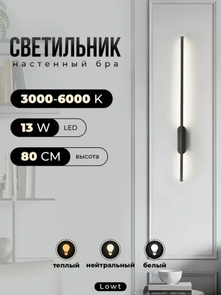 Лампа освещение Настенный светильник светодиодный бра