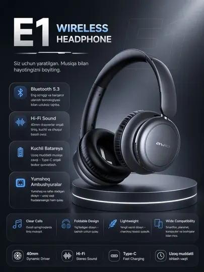 Наушники Awei E1