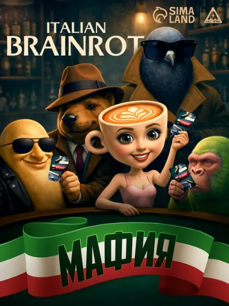 ЛАС ИГРАС Настольная игра мафия Итальянские мемы Брейнрот