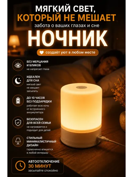 Ночник светильник прикроватный