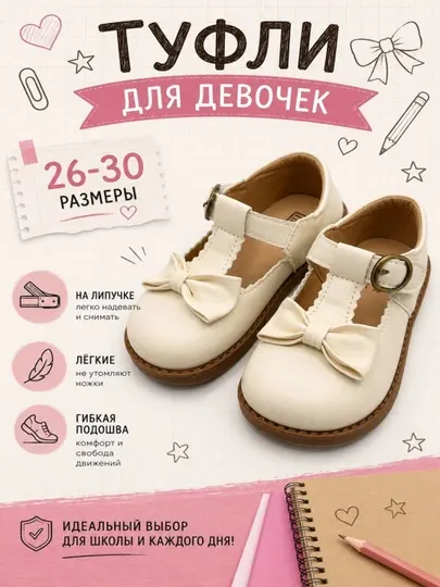 Туфли для девочек
