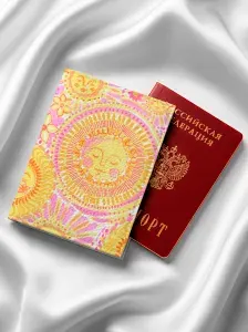 Обложка на паспорт бохо солнце