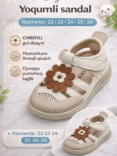 Детские летние сандалии