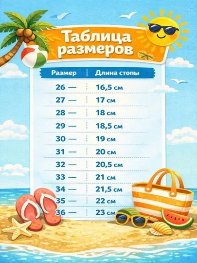 Сандалии для детей и подростков