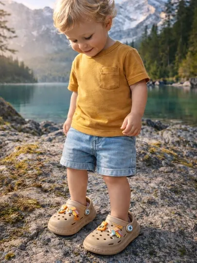 Crocs, детские Crocs для девочек и мальчиков 21-24