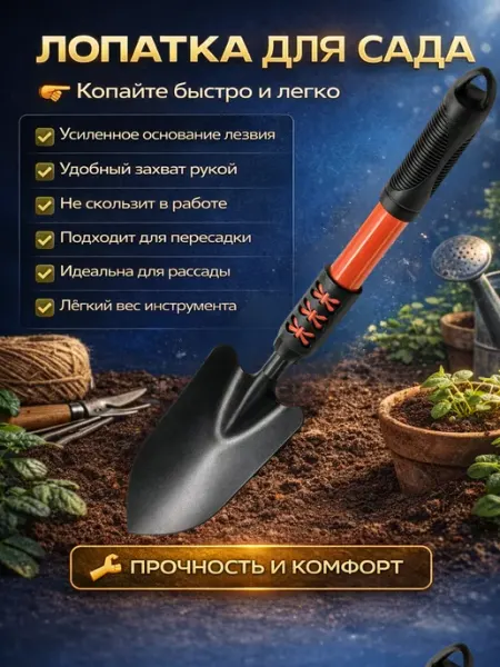 БудетНадо Лопата садовая — ручной инструмент для посадки растений