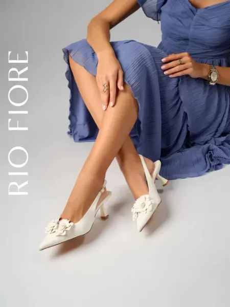 Rio Fiore Туфли на устойчивом каблуке слингбэки свадебные