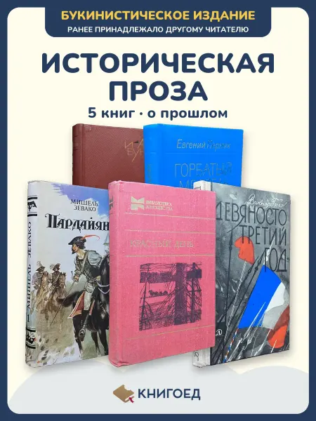 Книгоед исторические романы Бунин Пермяк Зевако Колбасьев Гюго
