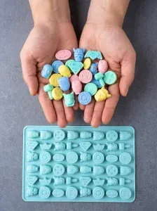 Силиконовая форма для шоколада детская, ГЕРОИ КОМИКСОВ, человек паук, супер Мэн, бэтмен, тор, железный человек